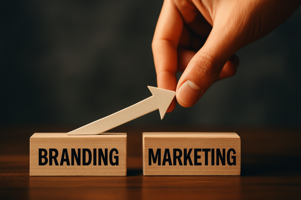 branding vs marketing, where to invest first branding or marketing, business growth branding, marketing strategy uae, ebc graphic branding services